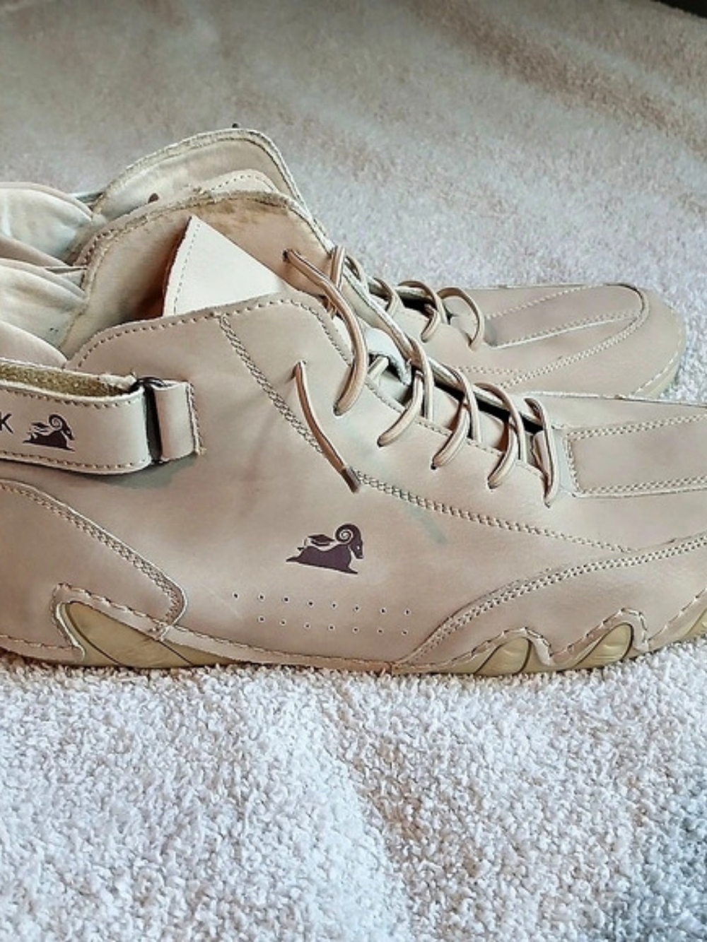 LDECK High Top Sneakers in Tan